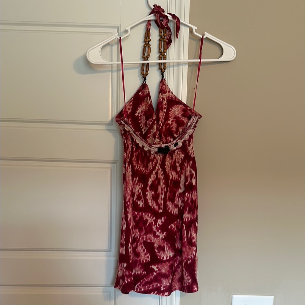Guess Red Halter Tank Top - Picture 3 of 5